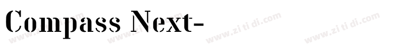 Compass Next字体转换